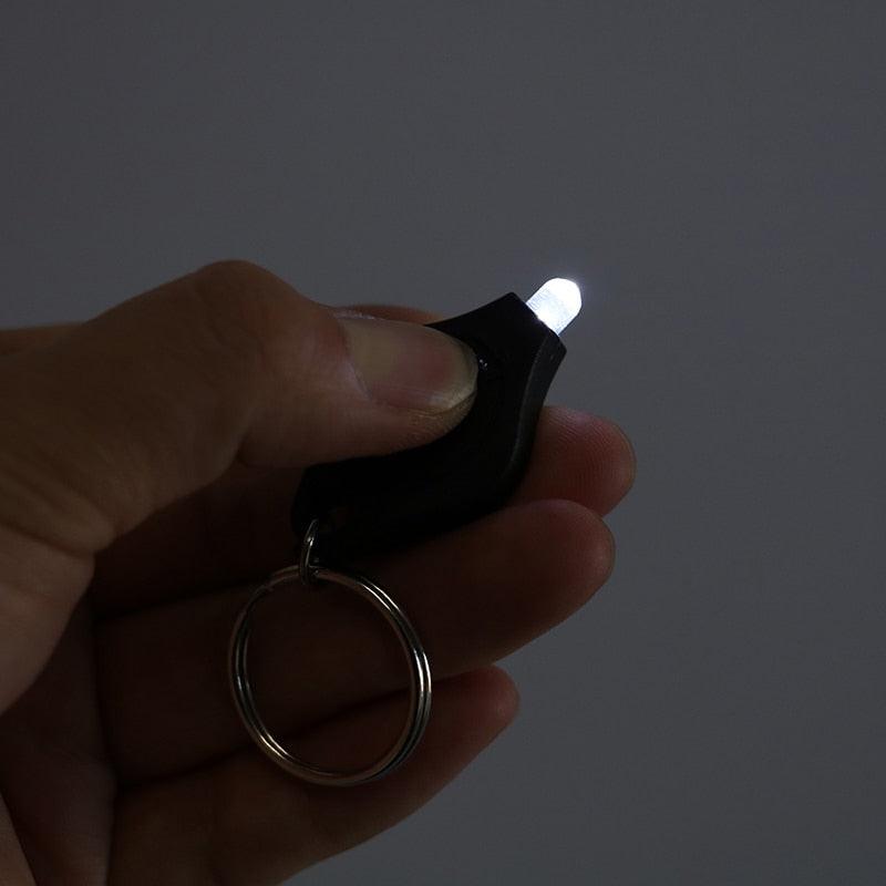 Mini Outdoor Micro LED Flashlight Keychain Camping Lights Key Chain Car Key Ring Alloy Key Chain Emergency Keyring Squeeze Light Torch