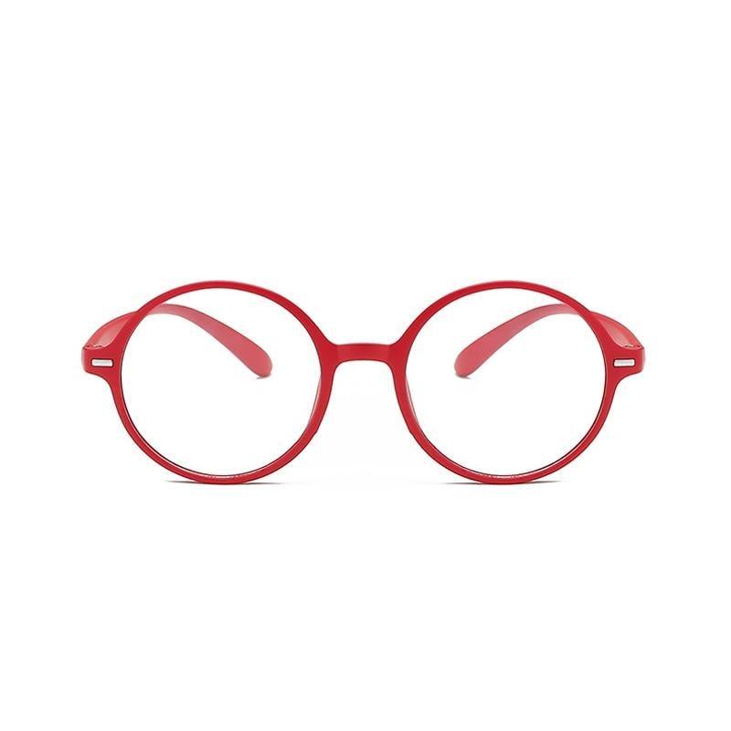 Mini Small Comfortable Round Reading Glasses Female Male Black Red Bendable Retro Ultra Light Hyperopia Frame +1.0 to +4.0