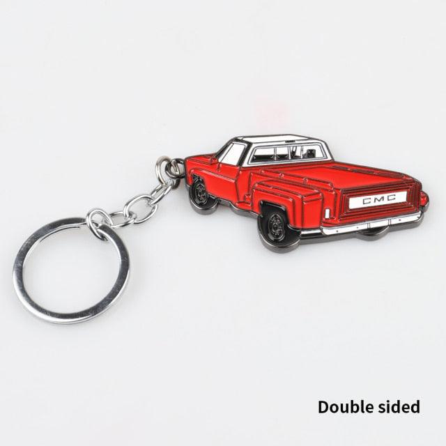 Mini Style Car Keychain Metal 3D Car Keychain Key Ring Car Shape Key Chain Creative Key Chain Car Keychain Double-Sided Keychain Pendant For Car Lovers Great Gift For Men Women