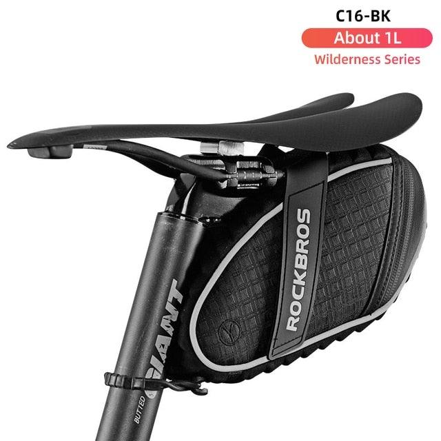 Modern Bike Bag Seat Bag Bike Accessories Bike Seat Bag Waterproof Bicycle  Bag Under Seat 3D Shell Cycling Seat Pack For Mountain Road Bikes