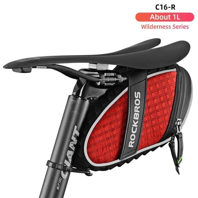 Modern Bike Bag Seat Bag Bike Accessories Bike Seat Bag Waterproof Bicycle  Bag Under Seat 3D Shell Cycling Seat Pack For Mountain Road Bikes