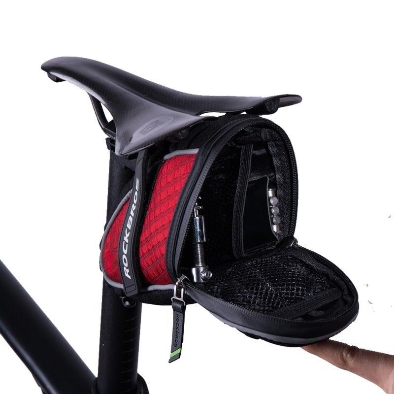 Modern Bike Bag Seat Bag Bike Accessories Bike Seat Bag Waterproof Bicycle  Bag Under Seat 3D Shell Cycling Seat Pack For Mountain Road Bikes