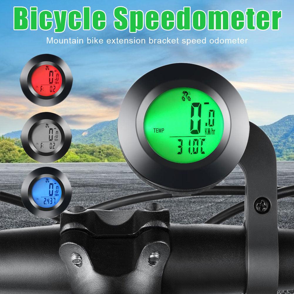 Modern Bike Wireless Bicycle Computer Speedometer Waterproof Cycling Luminous Sport Computer Odometer Auto Sleep Multi-Functions With Round LCD Backlight Display Calories And Fat Burn Counter For Outdoor Fitness