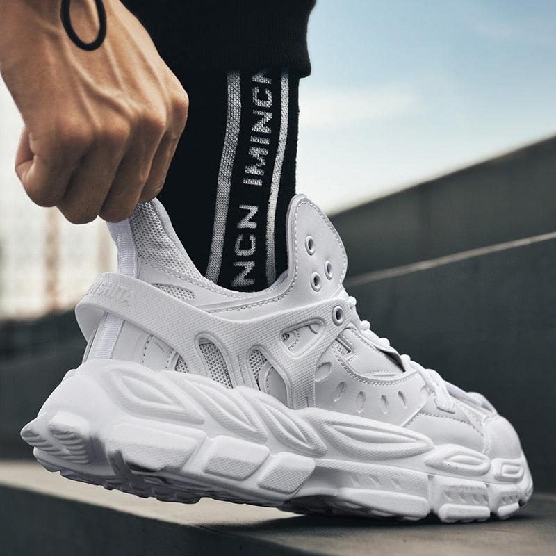 Modern Blue Men's Running Shoes Comfortable Breathable Unisex Sports Shoes Rubber Hard-Wearing Sneakers Casual Sport Shoes Casual Sports Tennis Sneakers