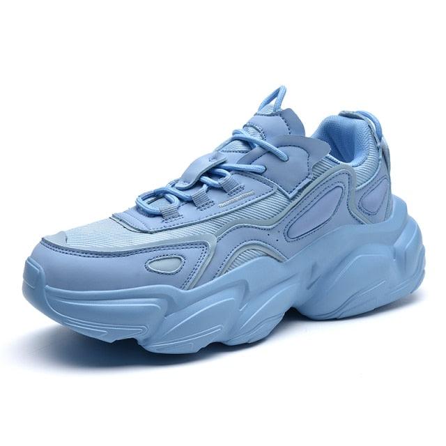 Modern Blue Men's Running Shoes Comfortable Breathable Unisex Sports Shoes Rubber Hard-Wearing Sneakers Casual Sport Shoes Casual Sports Tennis Sneakers