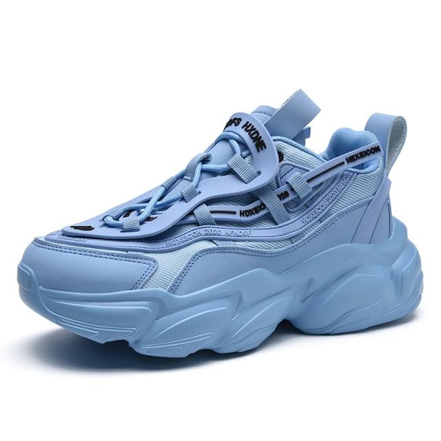 Modern Blue Men's Running Shoes Comfortable Breathable Unisex Sports Shoes Rubber Hard-Wearing Sneakers Casual Sport Shoes Casual Sports Tennis Sneakers