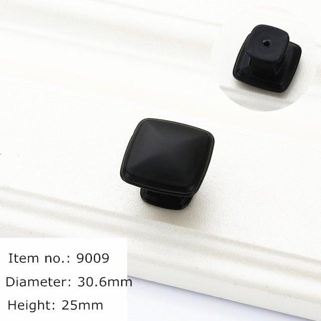 Modern Cabinet Handles Solid Aluminum Alloy Door Knobs And Handles Kitchen Cupboard Pulls Drawer Knobs Furniture Handle Hardware Black Cabinet Cupboard Drawer Door Handle Drawer Dresser Pulls for Furniture Kitchen Cabinet Cupboard Hardware