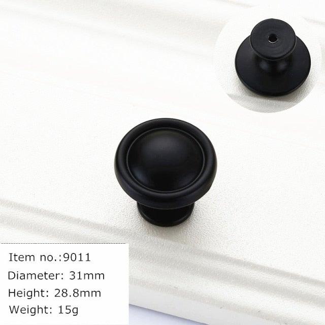 Modern Cabinet Handles Solid Aluminum Alloy Door Knobs And Handles Kitchen Cupboard Pulls Drawer Knobs Furniture Handle Hardware Black Cabinet Cupboard Drawer Door Handle Drawer Dresser Pulls for Furniture Kitchen Cabinet Cupboard Hardware