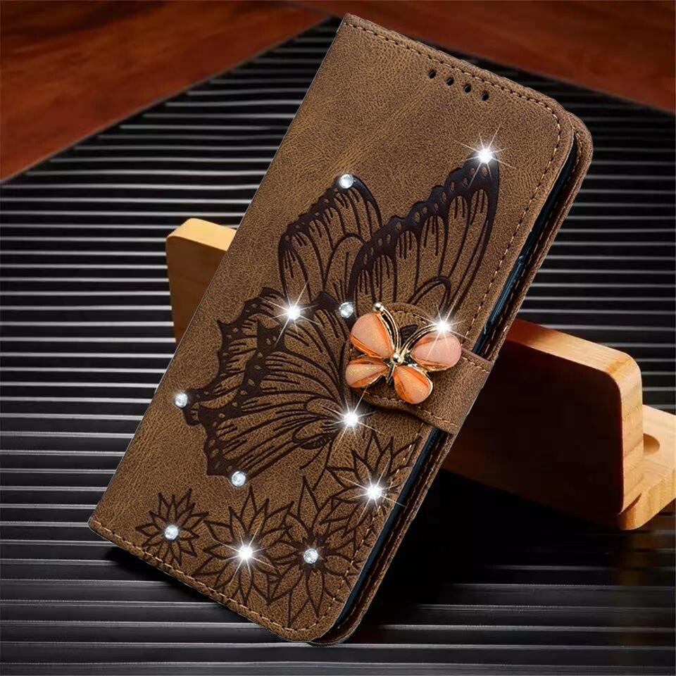 Modern Glitter Leather Flip Wallet Phone Case For iPhone 14 13 12 Pro Max 11 Shiny Green Butterfly Cover Glitter Flip Case Mobile Phone Case PU Leather Magnetic Case