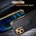 Modern Green Leather Case for iPhone 14 Pro Max Mini 13 11 Pro Max X XR XS Max 13 Mini Cases Luxury PU Leather Covers Luxury Cover Gold Edge  for Women Girls Slim Leather Elegant Iphone Protective Cover