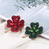 Modern Green Women Brooch Red Four Leaf Clover Crystal Rhinestones Brooches Women Luxury Brooch Pin Leaf Brooch Elegant Party Jewelry For Your Wife