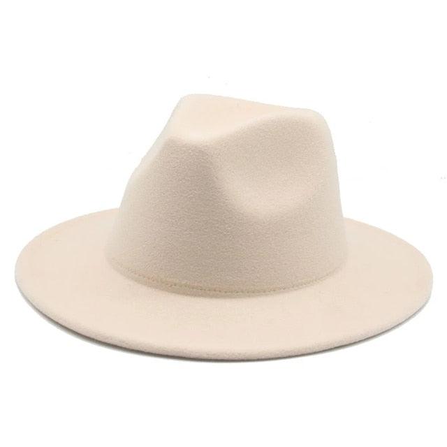 Modern Hats For Women Fedoras Winter Women Hats Simple Classic Hat Wedding Lady Retro Wide Brim Floppy Hat Men Fedora Hat Fashionable Classic Wide Brim Hat For Summer Dress Hats