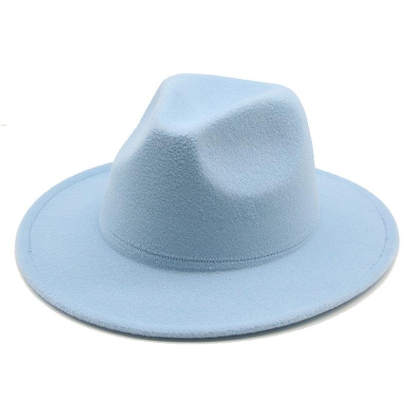 Modern Hats For Women Fedoras Winter Women Hats Simple Classic Hat Wedding Lady Retro Wide Brim Floppy Hat Men Fedora Hat Fashionable Classic Wide Brim Hat For Summer Dress Hats