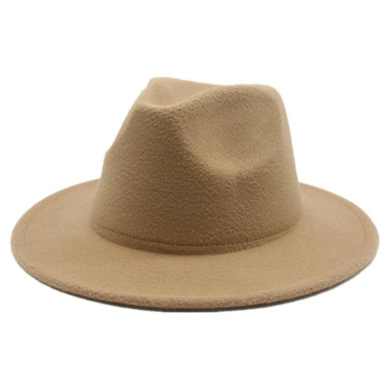 Modern Hats For Women Fedoras Winter Women Hats Simple Classic Hat Wedding Lady Retro Wide Brim Floppy Hat Men Fedora Hat Fashionable Classic Wide Brim Hat For Summer Dress Hats