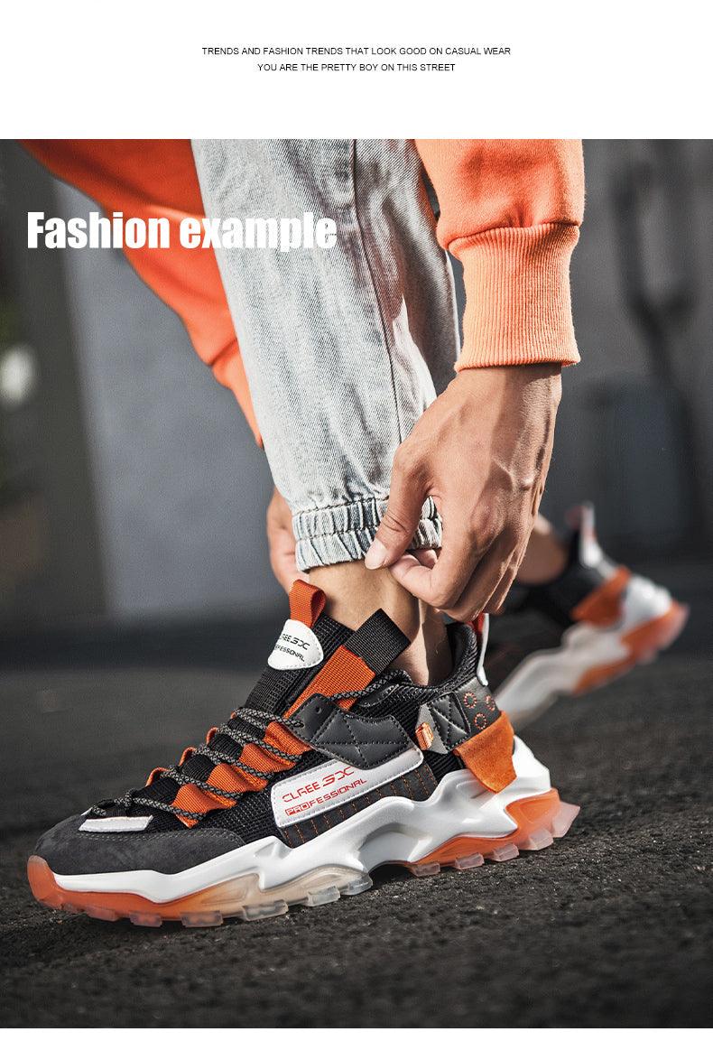 Modern High Quality Men's Casual Shoes Breathable Lightweight Lace-Up Outdoor Sports And Leisure Walking Non Slip Breathable Running Casual Sports Workout Basketball Sneakers