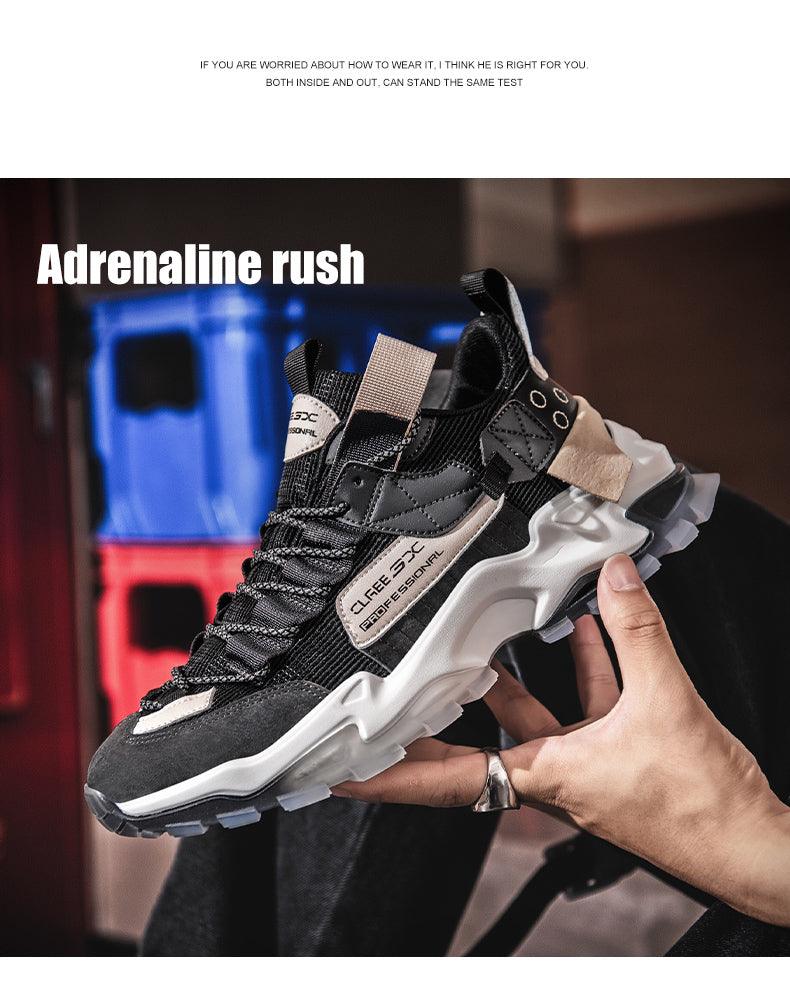 Modern High Quality Men's Casual Shoes Breathable Lightweight Lace-Up Outdoor Sports And Leisure Walking Non Slip Breathable Running Casual Sports Workout Basketball Sneakers