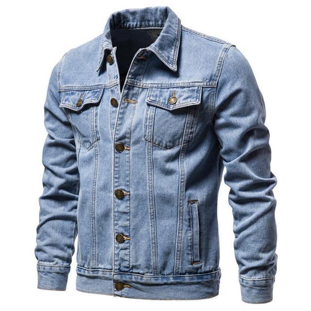 Modern Men Light Blue Jackets Luxury Slim Casual Coats New Male Quality Cotton Thick Winter Jackets Warm Comfortable Jacket Elegant Warm Winter Coats