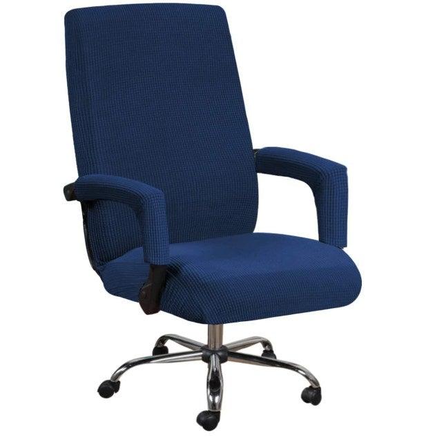 Modern Office Chair Covers Stretch Washable Computer Chair Slipcovers for Universal Rotating Chair  Spandex Anti dirty Computer Chair Cover Elastic Polyester Office Chair Cover Easy Washable Removable With Armrest Cover