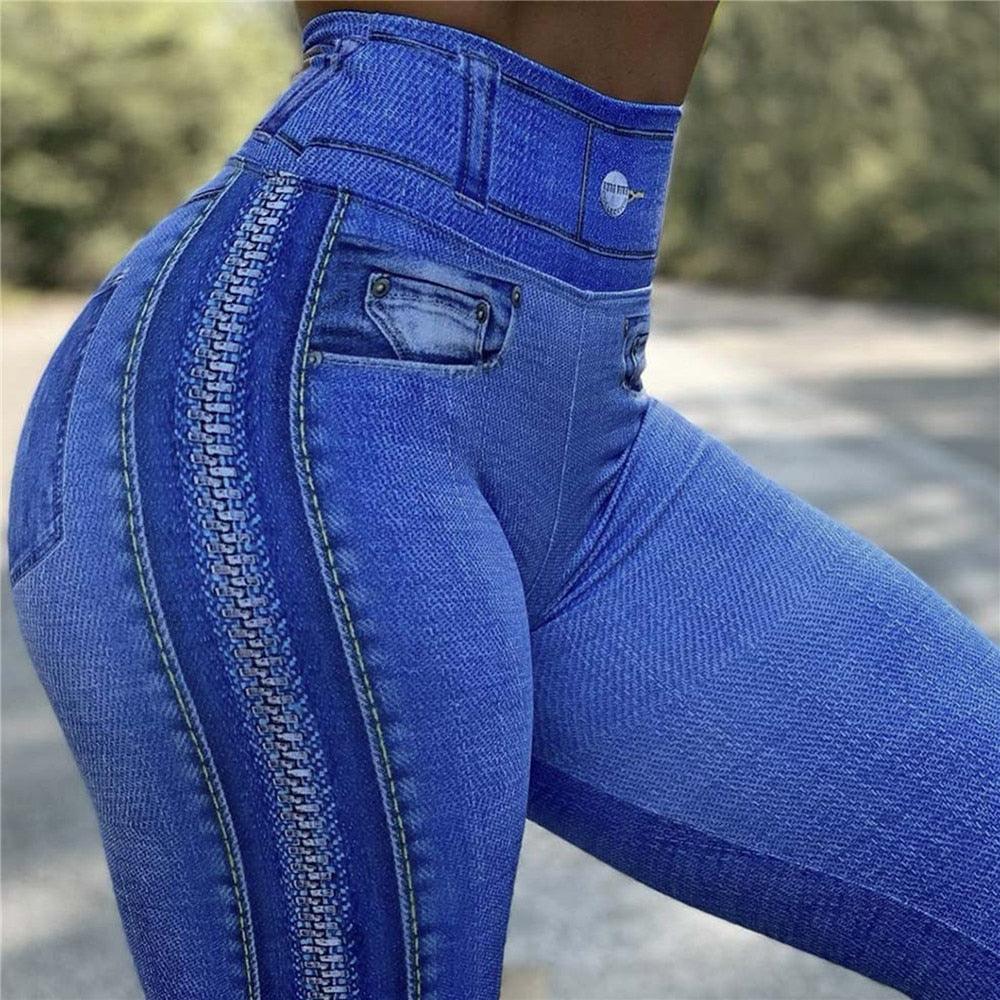 Modern Ripped Jeans Women Pants Push Up Running Sports Leggings Elegant Pants Ripped Stretch Fitted Lifting Pants Slim Pants Female Comfortable Casual Trousers For Fitness