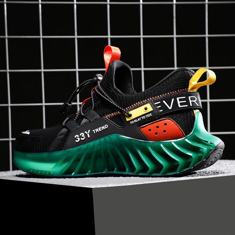 Modern Running Shoes Men Trendy Sneakers Sports Non-Slip High Quality Running Shoes Blade Sneakers Casual Athletic Walking Tennis Shoes Fashion Sneakers For Men