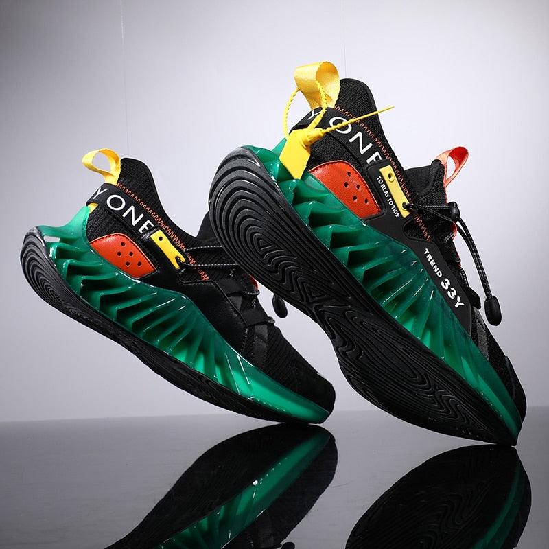 Modern Running Shoes Men Trendy Sneakers Sports Non-Slip High Quality Running Shoes Blade Sneakers Casual Athletic Walking Tennis Shoes Fashion Sneakers For Men