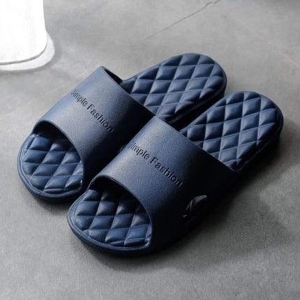 Modern Slippers Women Summer Thick Bottom Indoor Home Couples Home Bathroom Soft To Wear Cool Slippers EVA Open Toe Soft Slippers Soft Shower Massage Bath Pool Gym House Slipper