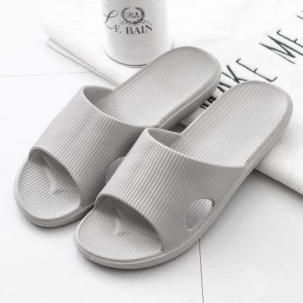 Modern Slippers Women Summer Thick Bottom Indoor Home Couples Home Bathroom Soft To Wear Cool Slippers EVA Open Toe Soft Slippers Soft Shower Massage Bath Pool Gym House Slipper