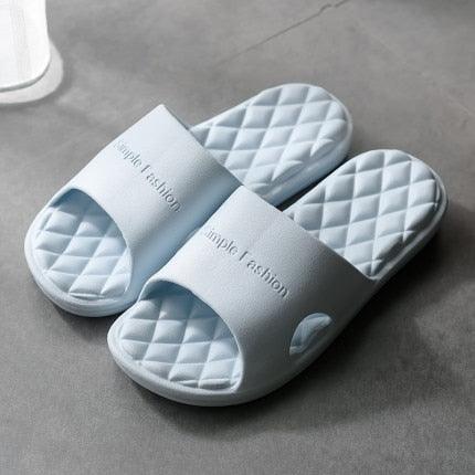 Modern Slippers Women Summer Thick Bottom Indoor Home Couples Home Bathroom Soft To Wear Cool Slippers EVA Open Toe Soft Slippers Soft Shower Massage Bath Pool Gym House Slipper