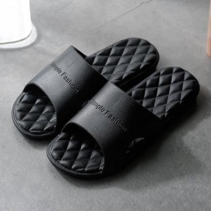 Modern Slippers Women Summer Thick Bottom Indoor Home Couples Home Bathroom Soft To Wear Cool Slippers EVA Open Toe Soft Slippers Soft Shower Massage Bath Pool Gym House Slipper