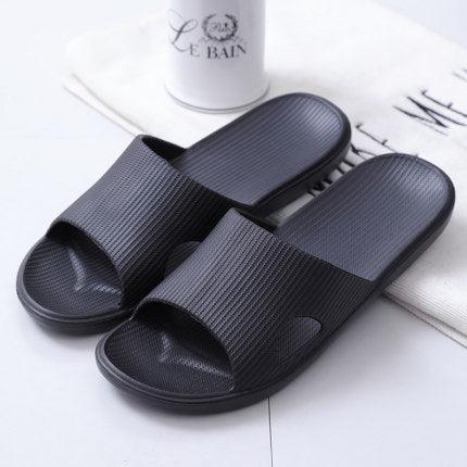 Modern Slippers Women Summer Thick Bottom Indoor Home Couples Home Bathroom Soft To Wear Cool Slippers EVA Open Toe Soft Slippers Soft Shower Massage Bath Pool Gym House Slipper