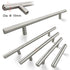 Modern  Stainless Steel Kitchen Door Cabinet Bar Handle Pull Knob Cabinet Knobs Furniture Handle Cupboard Drawer Handle Stainless Steel Hollow Tube Bar Drawer Pulls Cupboard Knob For Kitchen Furniture Hardware