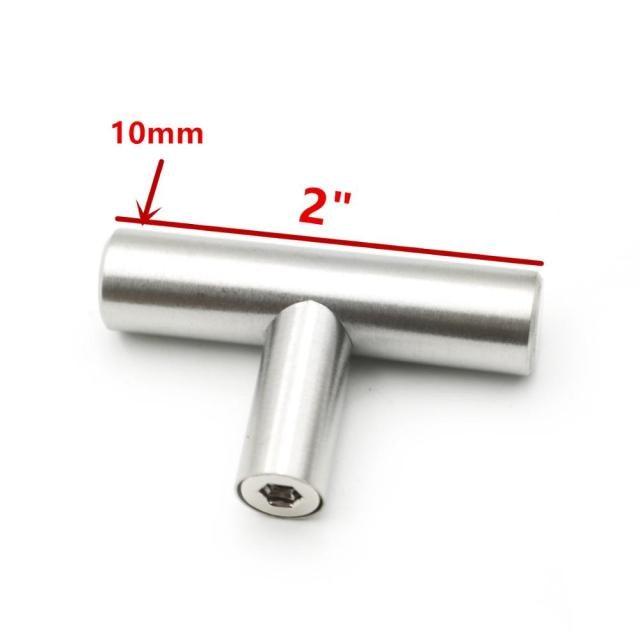 Modern  Stainless Steel Kitchen Door Cabinet Bar Handle Pull Knob Cabinet Knobs Furniture Handle Cupboard Drawer Handle Stainless Steel Hollow Tube Bar Drawer Pulls Cupboard Knob For Kitchen Furniture Hardware