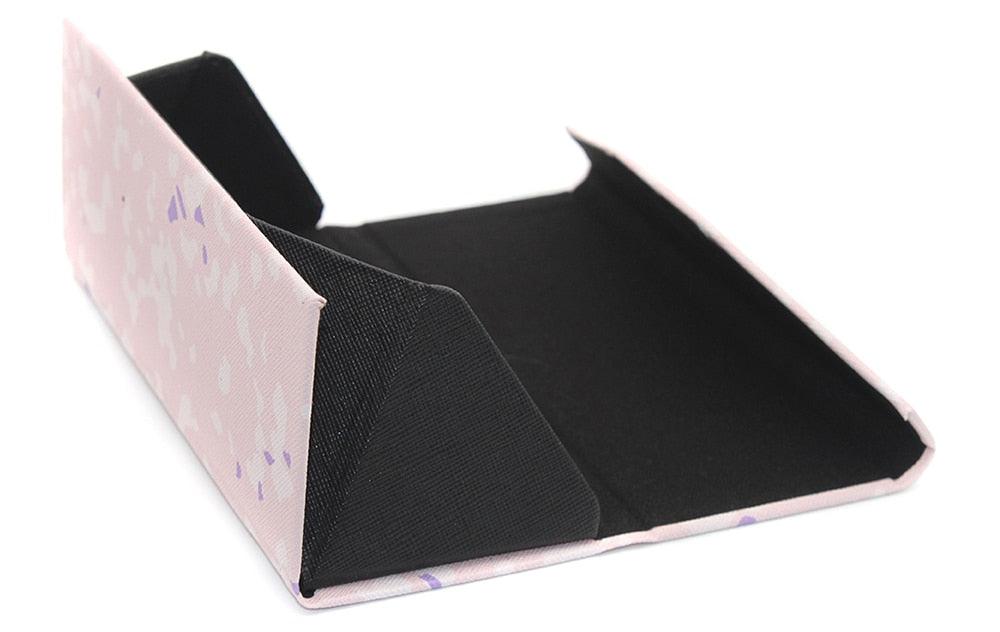 Modern Sunglasses Case Eyeglasses Triangle Folding Pink Case Portable Small Magnet Optical Frames Foldable Triangle Eyeglass Sunglass Case Large For Women Men