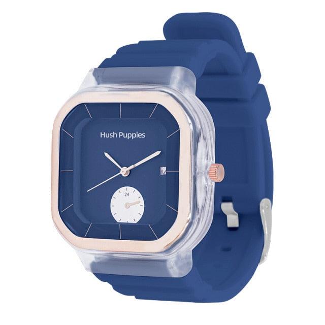 Modern Transparent Quartz Watch Sports Kids Children Watches For Girls Boys Square Women Sports Electronic Casual Quartz Wristwatch With Bezel Case Silicone Band Watch For Women Men