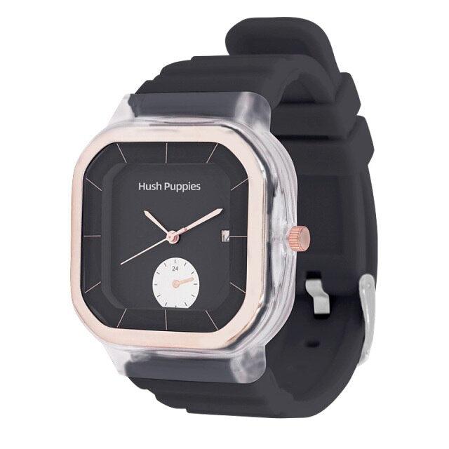 Modern Transparent Quartz Watch Sports Kids Children Watches For Girls Boys Square Women Sports Electronic Casual Quartz Wristwatch With Bezel Case Silicone Band Watch For Women Men