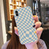 Modern Unique Design Checkers Phone Case for iPhone 11 12 13 Mini Pro Max Case Black And White Checkerboard Pattern Case Stylish Case For Girls