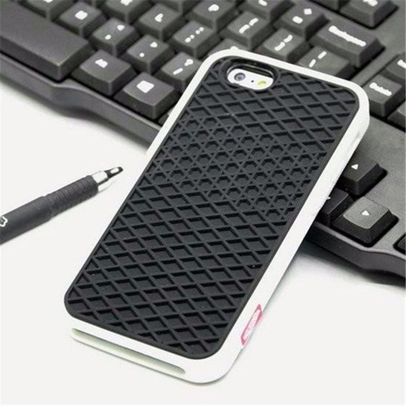 Modern Waffle Sport Shoe Sole Texture Silicone Case for iPhone 12 13 Pro Max XS XR X iPhone Mini Cover  Silicone Impact Resistant Protective Case Soft Silicone Art Phone Case