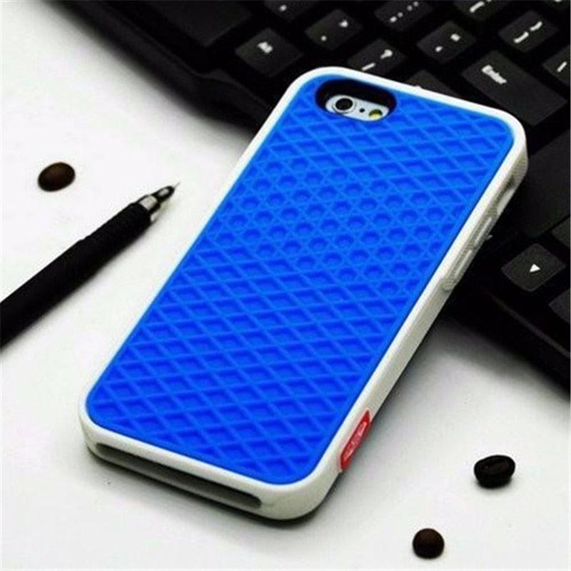 Modern Waffle Sport Shoe Sole Texture Silicone Case for iPhone 12 13 Pro Max XS XR X iPhone Mini Cover  Silicone Impact Resistant Protective Case Soft Silicone Art Phone Case