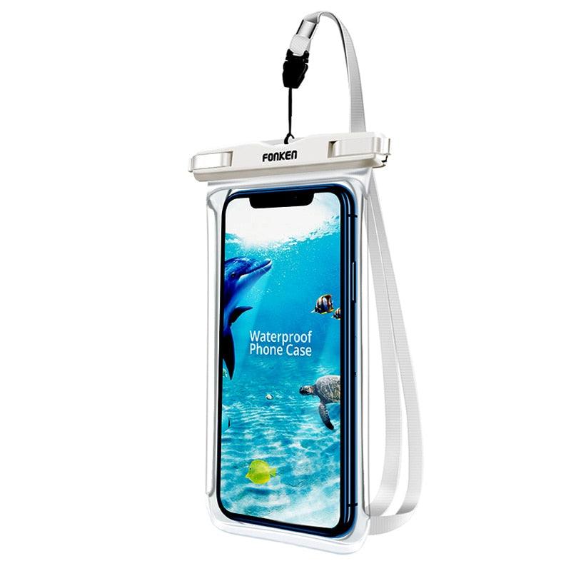 Modern Waterproof Case For Phone Full View Universal Soft Phone Cover For iPhone Water Proof Bag Waterproof Phone Case With Lanyard for iPhone Waterproof Bag