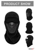 Motorcycle Mask Fleece Thermal Face Mask Keep Warm Moto Riding Balaclava Motorbike Biker Winter Windproof Ski Mask Men Women Airsoft Hat Cold Weather Balaclava Ski Mask for Men Windproof Thermal Winter Scarf Mask Women Neck Warmer Hood for Cycling