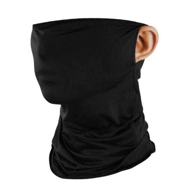 Motorcycle Windproof Sun Protect Cycling Face Neck Mask Headwear Scarf Bandana Hood Half Breathable Dustproof Hang-Ear Cap Motorcycle Protect Cycling Face Mask Anti-UV Neck Hood Half Face Breathable Dustproof Headband Triangle Sport Scarf