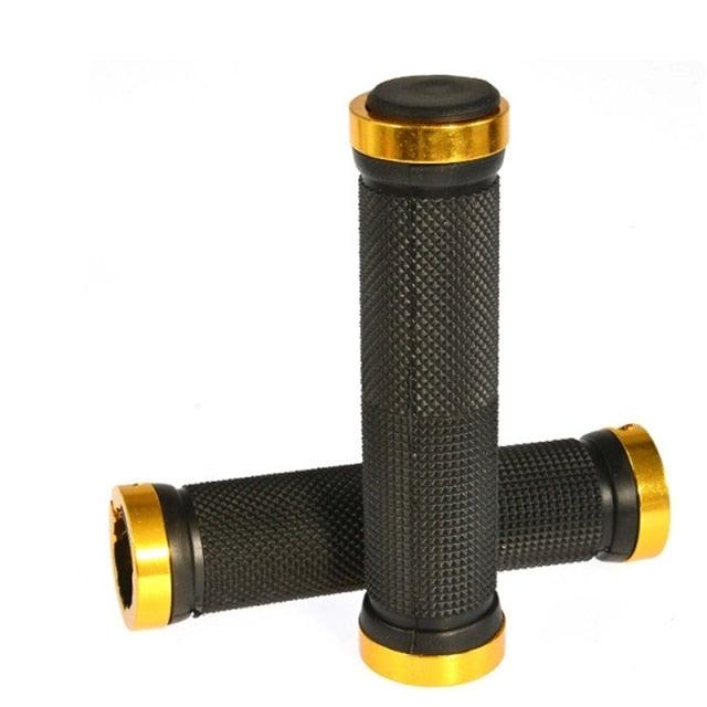 Mountain Bicycle Grips Handlebar Road Bike Cycling Handlebar Grip Cover Anti-Skid Soft Rubber Handle Grip Bar Double Lock On Bicycle Handle Bar Soft And Comfortable Rubber Handle Suitable For Bicycle