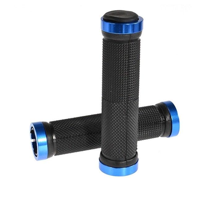 Mountain Bicycle Grips Handlebar Road Bike Cycling Handlebar Grip Cover Anti-Skid Soft Rubber Handle Grip Bar Double Lock On Bicycle Handle Bar Soft And Comfortable Rubber Handle Suitable For Bicycle