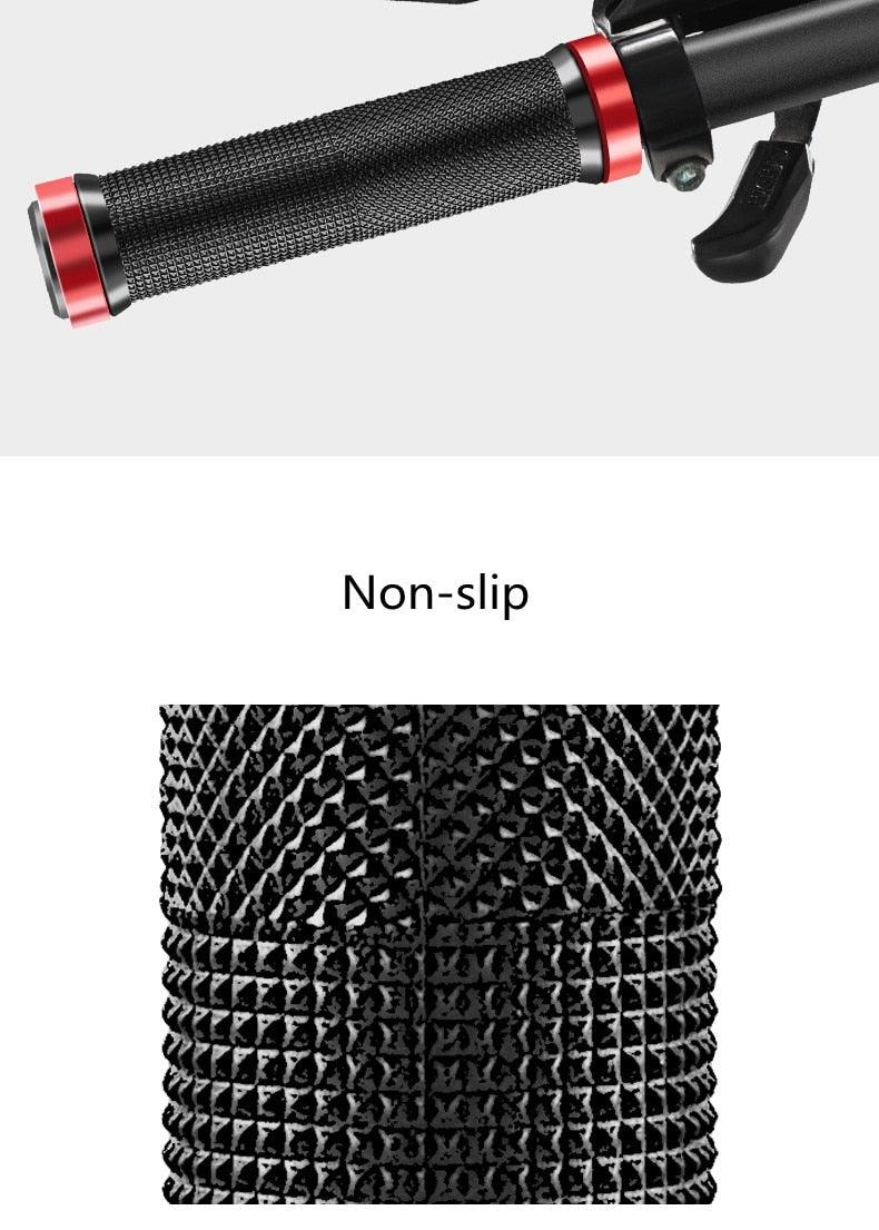 Mountain Bicycle Grips Handlebar Road Bike Cycling Handlebar Grip Cover Anti-Skid Soft Rubber Handle Grip Bar Double Lock On Bicycle Handle Bar Soft And Comfortable Rubber Handle Suitable For Bicycle