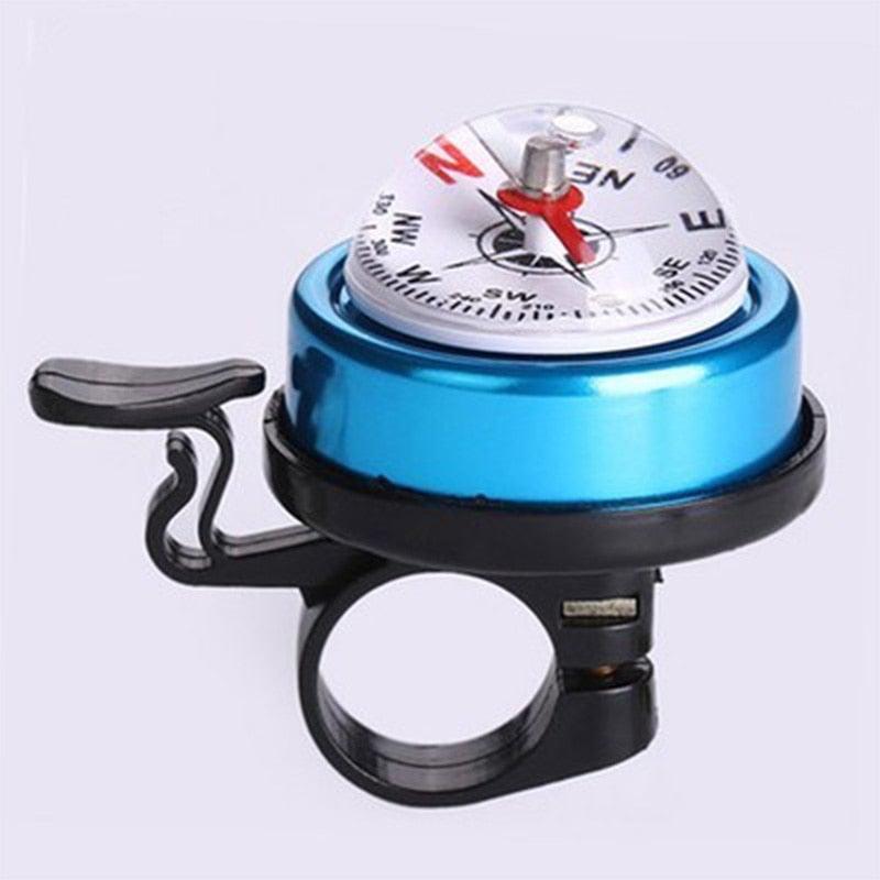 Mountain Bike Bicycle Bell Bike Compass Bicycle Bells Handlebar Aluminum Compass Ring Cycling Bike Horn Bicycle Accessories Bicycle Bell Bike Bell With Compass And Loud Crisp Clear Sound For Scooter Mountain Bike Road Bike