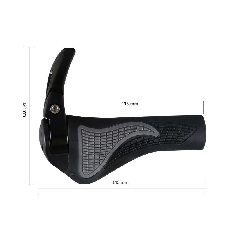 Mountain Bike Grips Handlebar Grips Handle Bar End Ergonomic Bicycle Handlebar Grips Comfort Bicycle Bar Grip Non-Slip Rubber Anti-Slip Designed For Handlebars Ergonomic Lock-on Bicycle Handlebar Grips