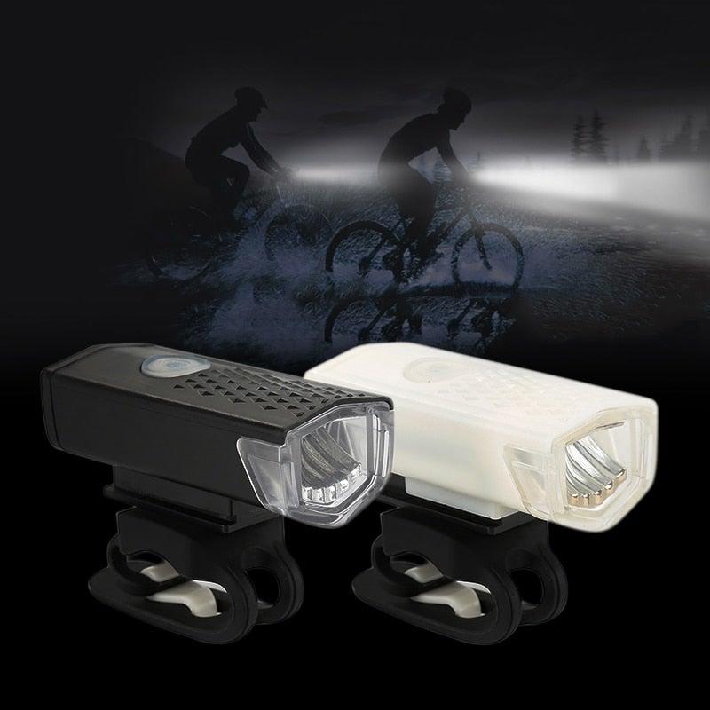 Mountain Cycle Front Back Headlight Lamp Flashlight Cycle Light 300 Lumens 3 Modes Bike Bicycle Light Bicycle Lights Super Bright LED Bike Lights For Night Riding Bike Headlight With USB LED Rechargeable