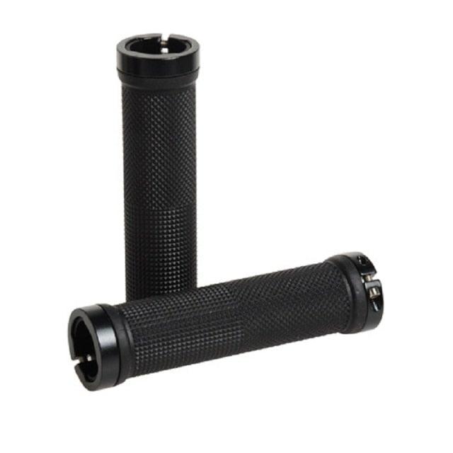 Mountain Road Cycling Bike Bicycle Handlebar Cover Grips Smooth Soft Rubber Anti-Slip Handle Double Lock On Locking Bicycle Grips Non-Slip Bike Handles Grip For Kids Bike Non-Slip Rubber Mushroom Grips For Scooter