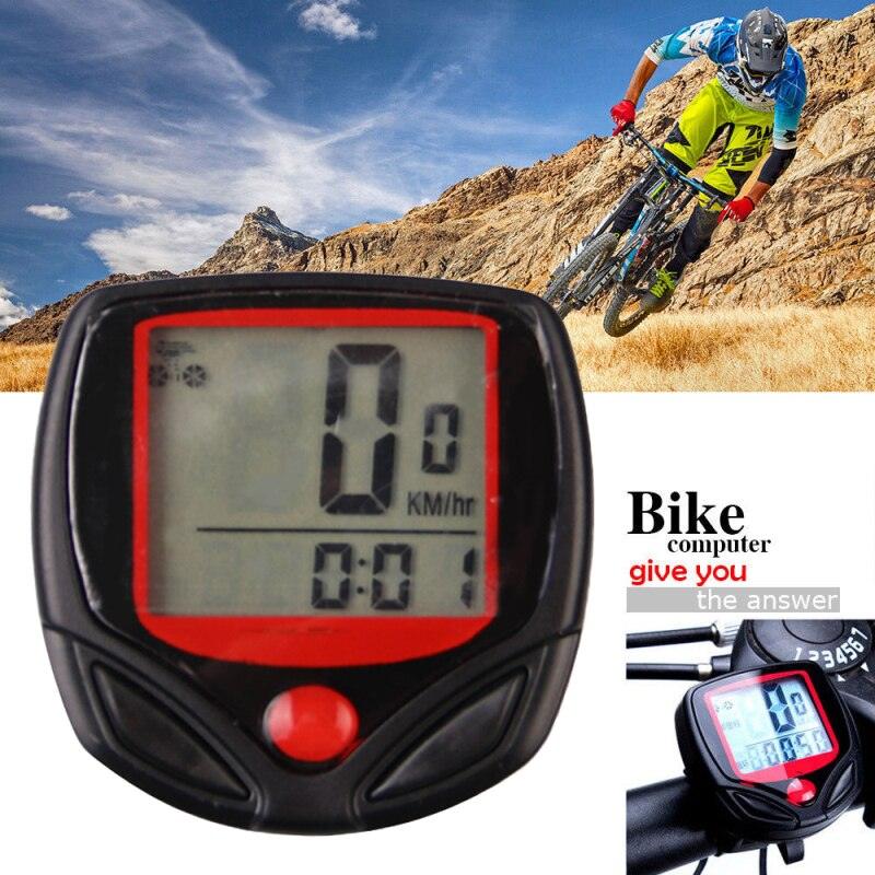 Mountain Sport Bike Speedometer Bike Mini Cycle Computer Speedometer 15 Function Code Meter Bicycle Computer Waterproof Bike Odometer With LCD Display Simple Speedometer Accurate Speed Tracking