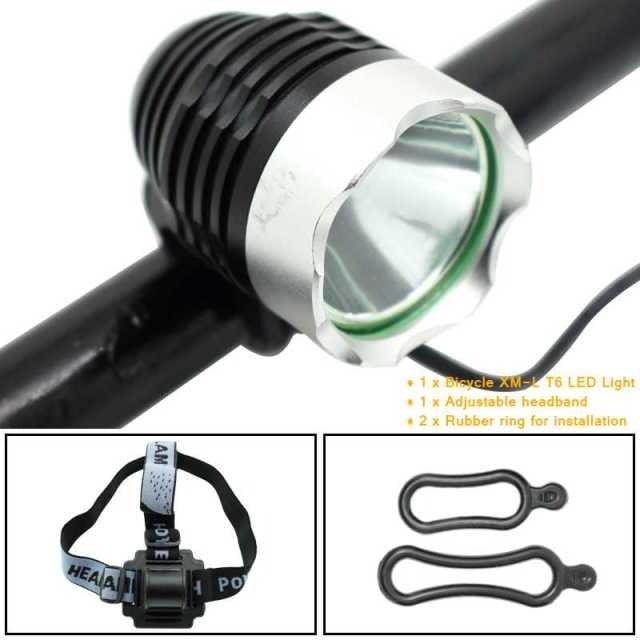 Mountian Bike Front Lamp 1800LM Bicycle Headlight Cycling Headlamp Battery Pack Charger 3 Modes Bike Headlight Waterproof  LEDs Bicycle Light Mountain Bike Front Light Headlamp Bike Light